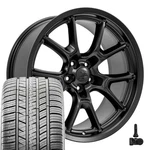 Oe DG21 20" Satin Black Staggered Wheels, Tires & Tpms 5X115. Fixed Price $1607.00.