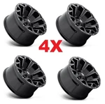 Fuel Assault Black Wheels Rims 20X10 Tundra Ram Sequoia Xd. Fixed Price $2104.00.