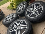 (4) 20" Mercedes Wagon Rims - Continental Terrain Tires 265/50. Fixed Price $2700.00.