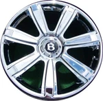 Factory Bentley Continental Chrome Wheel Elegant Genuine Oem 21 Inch 3W0601025CS. Fixed Price $1599.00.