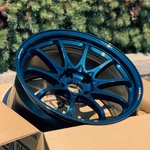 (set Of 4) Volk Racing CE28N-PLUS 18X9.5 +22 5X114.3 Mag Blue Wheels. Fixed Price $4208.00.