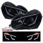Fits 2001-2007 Mercedes Benz W203 C230 C320 Smoke Projector Headlights Led Strip. Fixed Price $262.49.