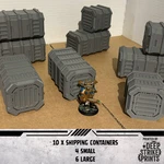 Gothic/sci-fi Shipping Containers X10 Terrain Scenery Tabletop/warhammer 40K. Fixed Price $24.20.