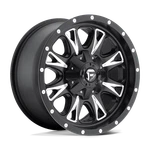 17X6.5 Fuel D513 Throttle Dually Rear Black & Milled Wheel 8X200 (-140MM). Fixed Price $330.00.