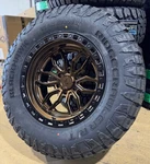 20X10 Arena Hustle Bronze Wheels 37" At Rt Tires 8X180 Gmc Sierra 2500 3500. Fixed Price $2944.05.