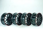 Front Rear Left Right Touren 4 Wheels Rim Set With Red Ring TR60 Brand 18X8J. Fixed Price $502.79.