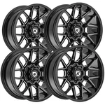 (set 4) Gear Off-road 768BM Primacy 20X9 8X180 +18MM Black/milled Wheels Rims. Fixed Price $1258.96.