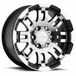 16" Vision 375 Warrior Gloss Black Machined Face 16X8 Wheel 8X6.5 (8X165.1) -6MM. Fixed Price $170.20.