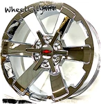 22" Chrome Oe 5662 Replica CK162 Rally Wheels Fits 2017 Chevy Silverado 6X5.5. Fixed Price $1499.99.