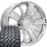 20X9 Chrome 5653 Oe Wheels & 275/55R20 At Tires Set 6X139.7. Fixed Price $2167.00.