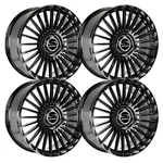 (SET-4) Strada Martello 22X9.5 6X135/6X139.7 30MM Gloss Black Wheels Rims. Fixed Price $1500.00.