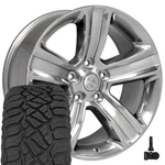 2453 20X9 Silver Oe Wheels & 275/55R20 R/t Tires, Tpms Set 5X139.7 +19ET. Fixed Price $2137.00.