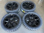 22 FR76 Dodge Ram 1500 Black Wheels With 33 Mud Mt Tires 6LUG 6X139.7 Tpms. Fixed Price $2199.00.