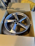 Used Audi Q5 Stock Rim 80A 601 025 Scuff Marks. Fixed Price $400.00.