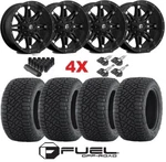 Fuel Hostage Black Wheels Rims 285 70 17 Gripper Tires A/t Wrangler Gladiator. Fixed Price $2095.00.