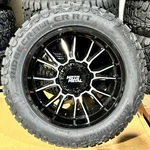 20X9 Black Moto Metal MO810 Wheels 32" Rt Tires 5X150 Toyota Tundra Sequoia. Fixed Price $2184.05.