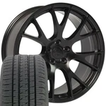 Satin Black 22X10 Wheels & Bridgestone Tires Set Fit Dodge Ram 1500 Hellcat. Fixed Price $2676.00.