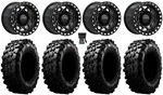 Kmc Torx Beadlock 15" Black/milled +0MM 35" Carnivore Tires Commander Maverick. Fixed Price $2546.12.