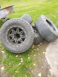 Beadlock Rims / Grabber X3 Tires 33 12.50 17 Lt. Fixed Price $300.00.