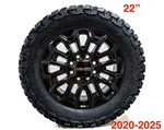 4 New Gmc Sierra 2500 3500 22 Factory Oem Gloss Black Wheels Rims Bfg K03 Tires. Fixed Price $4895.00.
