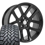 22X10 Black 2223 Oe Wheels & 285/45R22 A/t Tires Set 5X139.7. Fixed Price $2048.00.