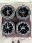 Real Gm C7 Grand Sport Corvette Wheels Rims Carbon Edition + Tires Oem Rare. Fixed Price $2800.00.