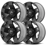(SET-4) Series XD775 Rockstar 17X8 6X135/6X5.5" +10MM Matte Black Wheels Rims. Fixed Price $1089.96.