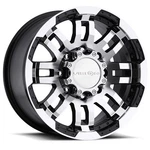 16X8 Vision Off-road 375 Warrior Black Machined Wheels 8X6.5 (-6MM) Set 4. Fixed Price $723.40.