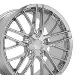 19X10/18X8.5 Wheels Fit Base C6 Corvette ZR1 Style Chrome 5402, 5404 SET(4). Fixed Price $1103.00.