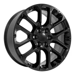 Oe Wheels CV67-22090-6550-28B1 22" Replica Fits Chevrolet Suburban 1500 Black. Fixed Price $283.00.