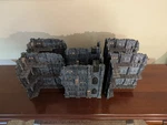 Warhammer 40K Six (6) Terrain Ruins Painted 3 Story Wtc Compatible. Fixed Price $160.00.