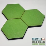 Memoir 44 Grass Green Full Hex 6MM Terrain Riser Blank Tile Bases Pack Of 16. Fixed Price $15.00.