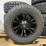 20X10 Fuel Vapor 35" Mt Black Wheels Rims Tires Package 5X150 Toyota Tundra. Fixed Price $3134.05.