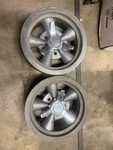 Vintage Torq-thrust Style Magnesium 14 X 6 5 On 3/4 Chevy Wheels. Fixed Price $800.00.