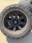 Used Hostile Ford F150 Rims And Tires 35 X 12.50 R22LT.. Fixed Price $800.00.