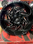 (4) Xf Off-road Wheels 20X10 OFFS-24 HUB125.2 Black Milled Chevy Ford 250 & 350. Fixed Price $1699.99.