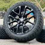 22" Black Dodge Wheels Rim Tires Srt 10 Trx Rebel Laramie 1500 2019 - 2025. Fixed Price $1895.00.