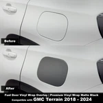 Fuel Door Vinyl Wrap Overlays Matte Black Fit For Gmc Terrain 2018 2024. Fixed Price $19.99.