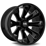 Hardrock Wheels H506 Xplosive Xposed 20X10 Gloss Black Milled (4PCS) A1. Fixed Price $1412.00.