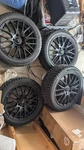 18" Verde Saga Rims 5X120 18*8 W/ Hancook 245/45R18 100T Winter Rs Tire (set 4). Fixed Price $900.00.