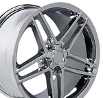 New 19X10 Inch Alloy Wheel For Chevy Corvette (rear) 2005-2013 Chrome Rim. Fixed Price $380.82.