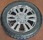 4 New Oem Spec Chrome 22" Rims Wheels Tires Gmc Sierra Chevy Silverado 2500 3500. Fixed Price $3895.00.