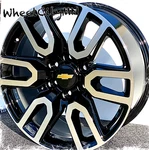 20" Gloss Black Machine Gmc AT4 Replica 5914 Rims Chevy Tahoe Suburban 6X5.5. Fixed Price $1199.99.