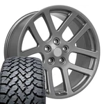 22X10 Gunmetal 2223 Oe Wheels & 285/45R22 A/t Tires Set 5X139.7. Fixed Price $1996.00.