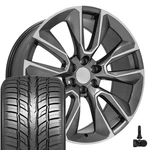 Oe CV32 24X10 Gunmetal Wheels, 295/35R24 Tires & Tpms Set 6X139.7 +28ET. Fixed Price $2033.00.
