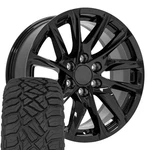 4875 20X9 Gloss Black Oe Rims & 275/55R20 R/t Tires Set 6X139.7 28ET. Fixed Price $1817.00.