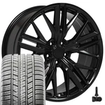 Oe CV25 20" Satin Black Wheels, 245/45R20 275/40R20 Uhp As Tires & Tpms. Fixed Price $1758.00.