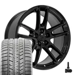 Oe Wheels DG23 20" Gloss Black & 245/45R20 275/40R20 Uhp Tires, Tpms. Fixed Price $1683.00.