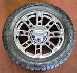 4 New Oem Spec 22" F250 F350 Superduty Limited Platinum Chrome Rims Wheels Tires. Fixed Price $3695.00.