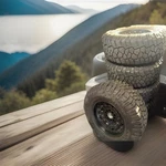 Set Of 5 Cooper Discoverer Rugged Trek Tires & Black Rhino Aresenal Rims 17 X. Fixed Price $2250.00.